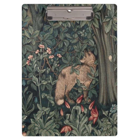 William Morris Greenery Fox Wildlife Klembord (Voorkant)