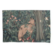 William Morris Greenery Fox Wildlife Kussensloop (Voorkant)