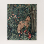 William Morris Greenery Fox Wildlife Legpuzzel (Verticaal)