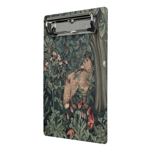 William Morris Greenery Fox Wildlife Mini Klembord (Angled2)