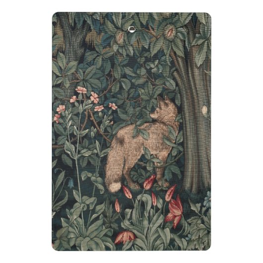 William Morris Greenery Fox Wildlife Mini Klembord (Achterkant)