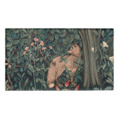 William Morris Greenery Fox Wildlife Naambadge (Voorkant)