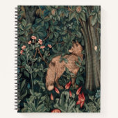 William Morris Greenery Fox Wildlife Notitieboek (Voorkant)