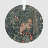 William Morris Greenery Fox Wildlife Ornament (achterkant)