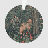 William Morris Greenery Fox Wildlife Ornament (voorkant)