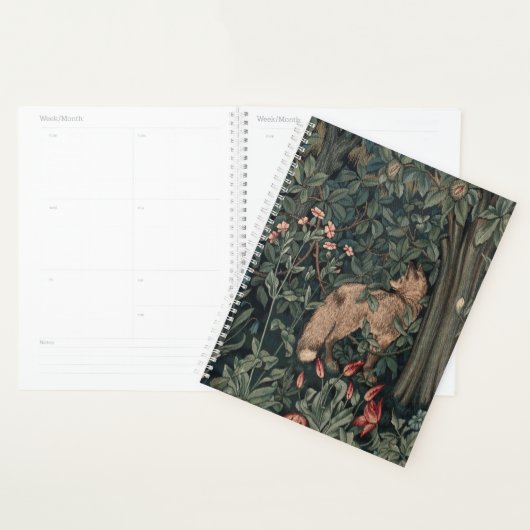 William Morris Greenery Fox Wildlife Planner (Display)