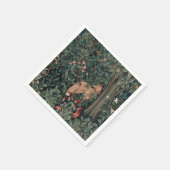 William Morris Greenery Fox Wildlife Servet (Hoek)