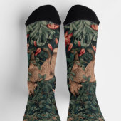 William Morris Greenery Fox Wildlife Sokken (Top)