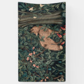 William Morris Greenery Fox Wildlife Spandoek (Verticaal)