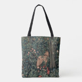 William Morris Greenery Fox Wildlife Tote Bag (Achterkant)