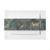 William Morris Greenery Fox Wildlife Uitnodigingen Wikkel (Voorkant Voorbeeld)