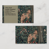 William Morris Greenery Fox Wildlife Visitekaartje (Voorkant / Achterkant)