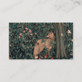 William Morris Greenery Fox Wildlife Visitekaartje (Achterkant)