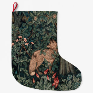 William Morris Greenery Vos Wildlife Kunst Grote Kerstsok