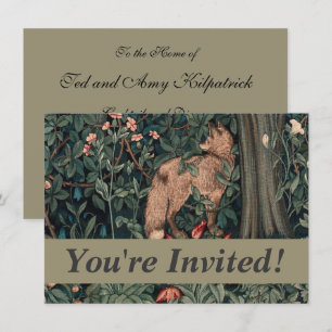 William Morris Greenery Vos Wildlife Kunst Kaart