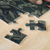 William Morris Greenery Vos Wildlife Kunst Legpuzzel (Zijkant)