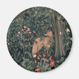 William Morris Greenery Vos Wildlife Kunst Magneet