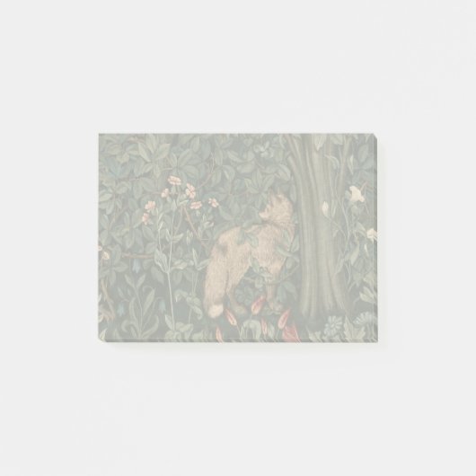 William Morris Greenery Vos Wildlife Kunst Post-it® Notes (Voorkant)