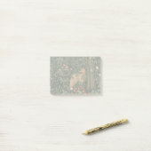 William Morris Greenery Vos Wildlife Kunst Post-it® Notes (Op bureau)