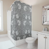 William Morris, Grey Pimpernel, William, Art Nouve Douchegordijn (In situ)