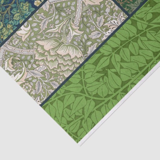 William Morris Grid Collage Decoupage Papier (Detail)