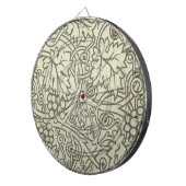 William Morris grijs groene druivenrank patroon Dartbord (Voorkant Rechts)