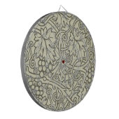 William Morris grijs groene druivenrank patroon Dartbord (Voorkant Links)