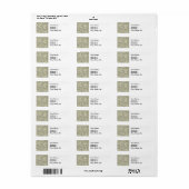 William Morris grijs groene druivenrank patroon Etiket (Full Sheet)