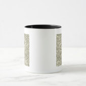William Morris grijs groene druivenrank patroon Mok (Midden)