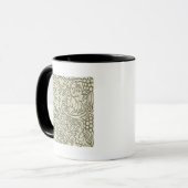 William Morris grijs groene druivenrank patroon Mok (Voorkant links)