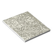 William Morris grijs groene druivenrank patroon Notitieblok (Schuin)