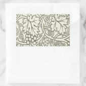 William Morris grijs groene druivenrank patroon Rechthoekige Sticker (Tas)