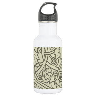 William Morris grijs groene druivenrank patroon Waterfles