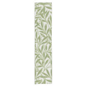 William Morris groen bloemmotief botanisch patroon Korte Tafelloper (Voorkant)