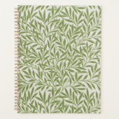 William Morris groen bloemmotief botanisch patroon Planner (Voorkant)