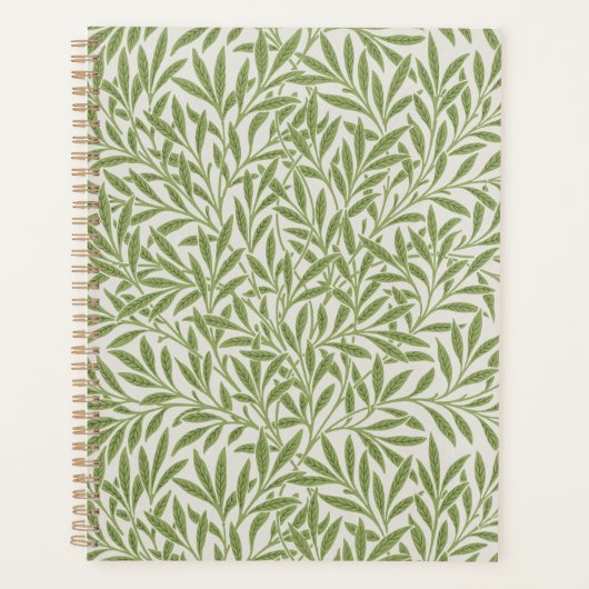 William Morris groen bloemmotief botanisch patroon Planner (Voorkant)