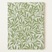 William Morris groen bloemmotief botanisch patroon Planner (Achterkant)