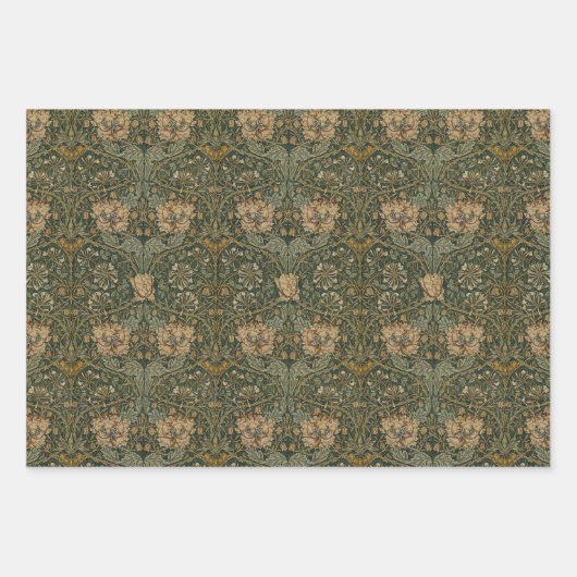 William Morris: Groen kamperfoelie inpakpapier (Voorkant)