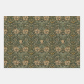William Morris: Groen kamperfoelie inpakpapier Vel (Voorkant 3)