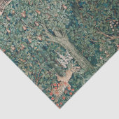 William Morris Groene Bos Dier Botanisch Tissuepapier (Detail)