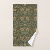 William Morris: Groene kamperfoelie Bad Handdoek (Handdoek)