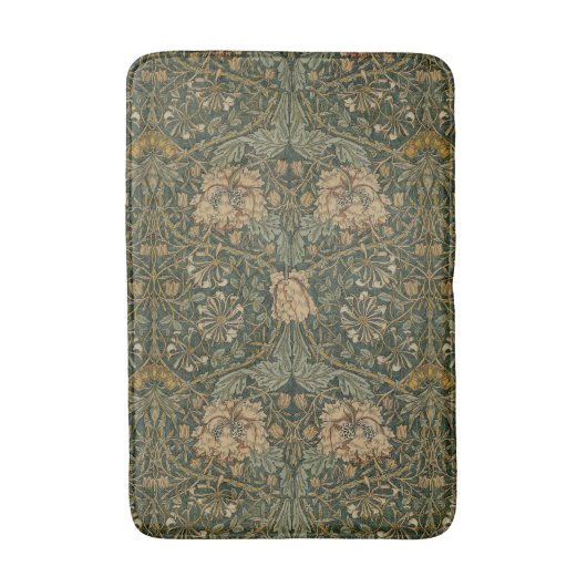 William Morris: Groene kamperfoelie badmat (Voorkant Verticaal)