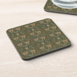 William Morris: Groene kamperfoelie-drankcoaster Bier Onderzetter