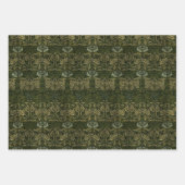 William Morris: Groene tulp en Roos inpakpapier Vel (Voorkant 2)