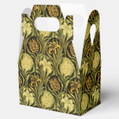 William Morris Groene Tulp Lelie Behang Bedankdoosjes (Geopend)