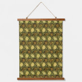 William Morris Groene Tulp Lelie Behang Hangend Wandkleed (Voorkant)