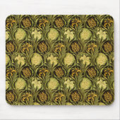 William Morris Groene Tulp Lelie Behang Muismat (Voorkant)