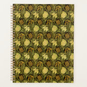 William Morris Groene Tulp Lelie Behang Planner (Voorkant)