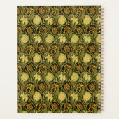 William Morris Groene Tulp Lelie Behang Planner (Achterkant)