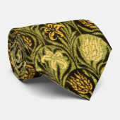 William Morris Groene Tulp Lelie Behang Stropdas (Opgerold)